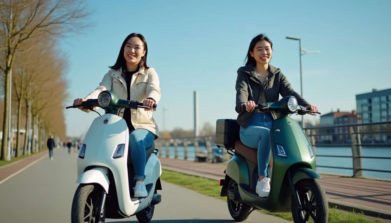 Shared e-mopeds, e-bikes and cargo bikes available in Rotterdam Electric scooters, mopeds and bicycles available in Rotterdam
