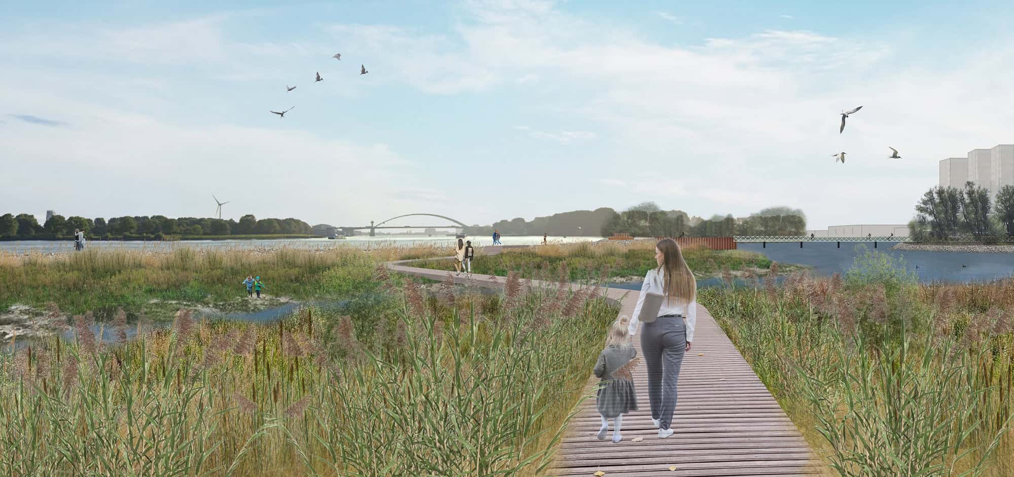 Getijdenpark Feijenoord construction starts in Rotterdam Construction has started on Getijdenpark Feijenoord, a new tidal park between Eiland van Brienenoord and Mallegat in Rotterdam-Zuid.