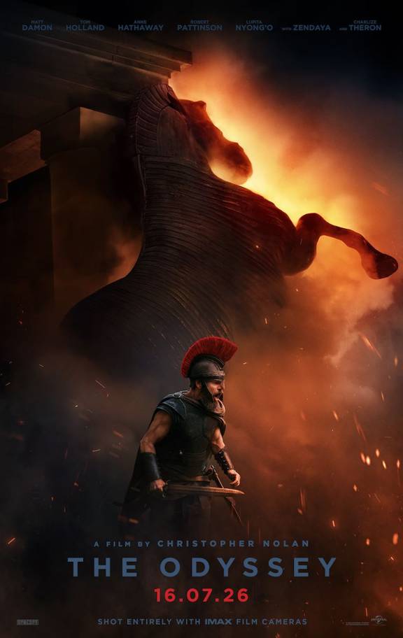 Film tip: The Odyssey sends Matt Damon through gods, monsters and storms Christopher Nolan’s The Odyssey opens in Rotterdam on 16 July, with Matt Damon, mythic monsters and a special 70mm presentation at KINO.